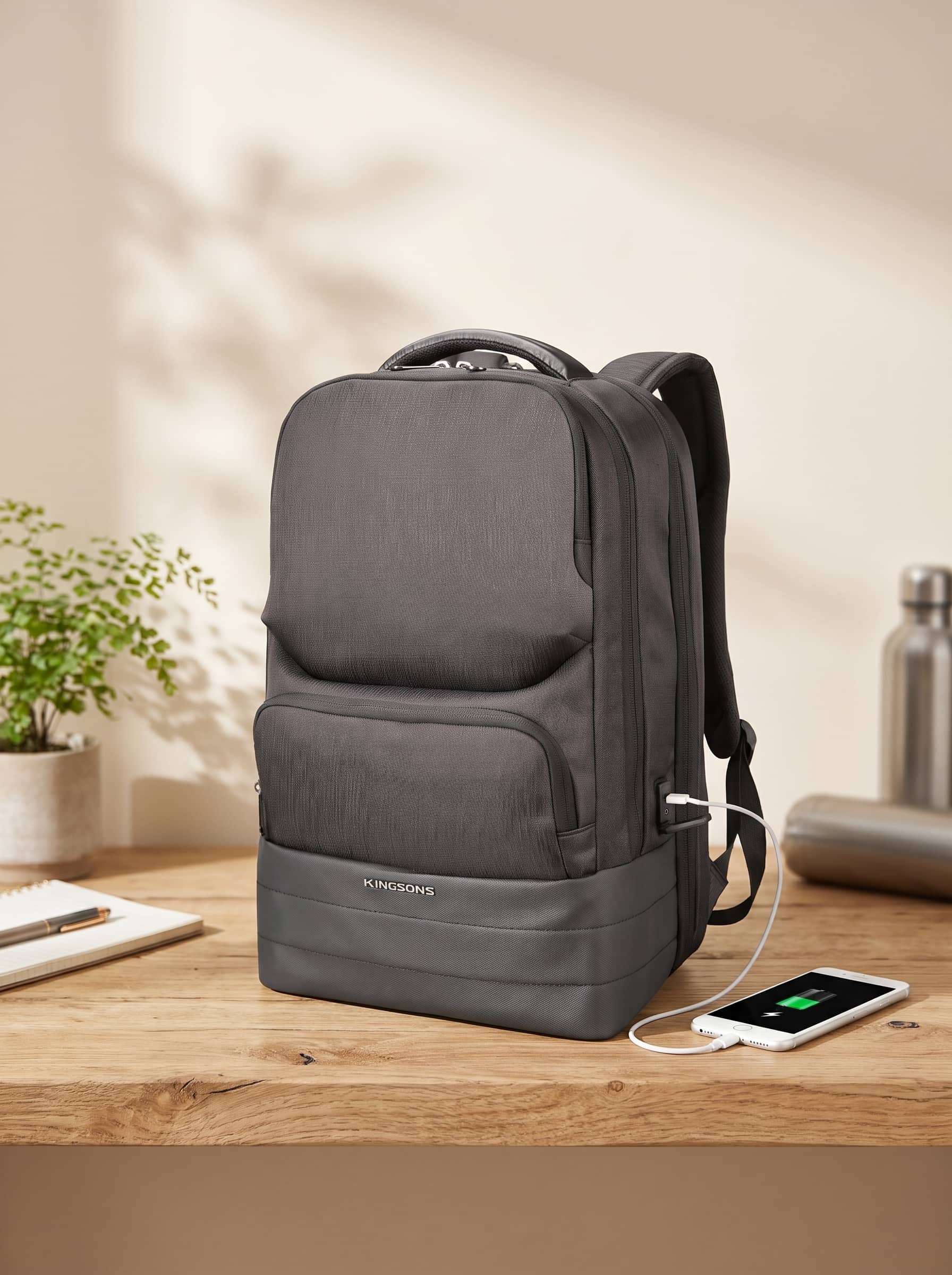 Anti-Theft Travel Backpack 25L with USB Port